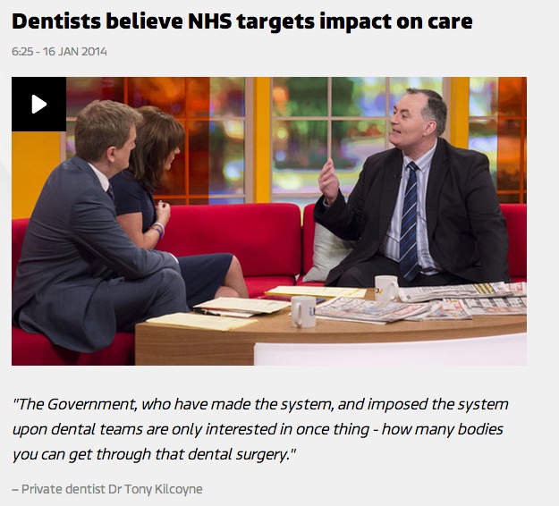 Dr.Kilcoyne on ITV Breakfast News with Lorraine and Aled about NHS concerns 2014